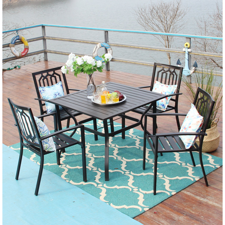 ariston 4 person square patio dining table project 62 ™